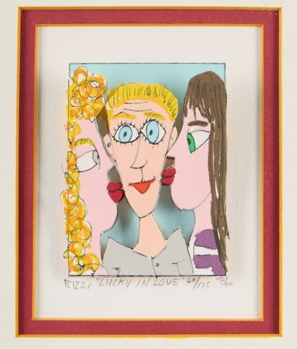 詹姆斯·里齐（美国，1950-2011）。 题为《爱情幸运儿》（Lucky in Love）的三维丝