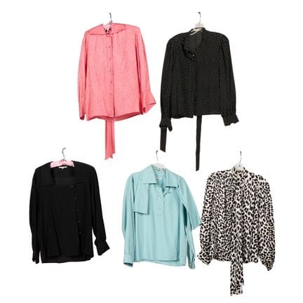 Six Yves Saint Laurent Rive Gauche blouses some ma
