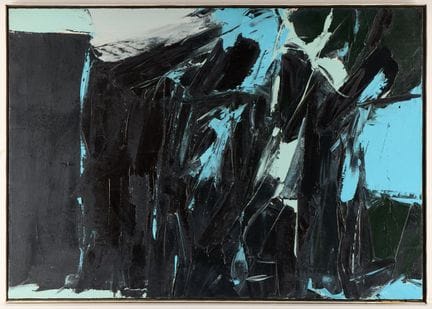 厄本·斯坦利·库奇（美国，1927-2007）。1961年创作的抽象表现主义油画（布面油画）。作品以