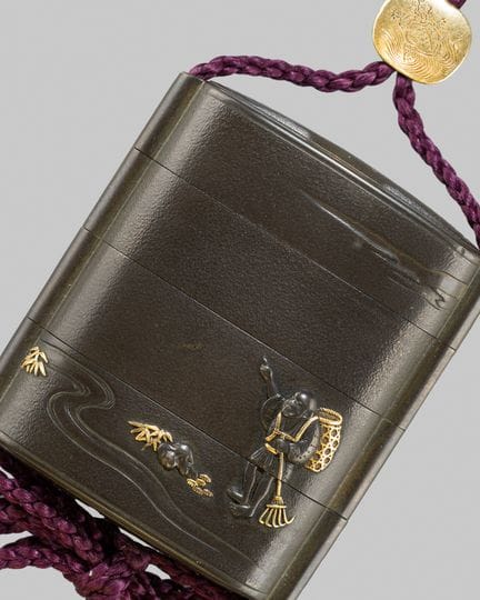 † HAMANO SHOZUI: UN EXQUISITO INRO DE TRES COMPART