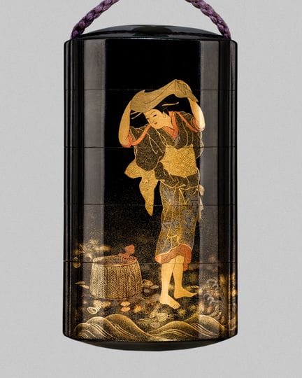 TATSUKE TOSHIHIDE II: MAGNÍFICO INRO DE LACA TOGID