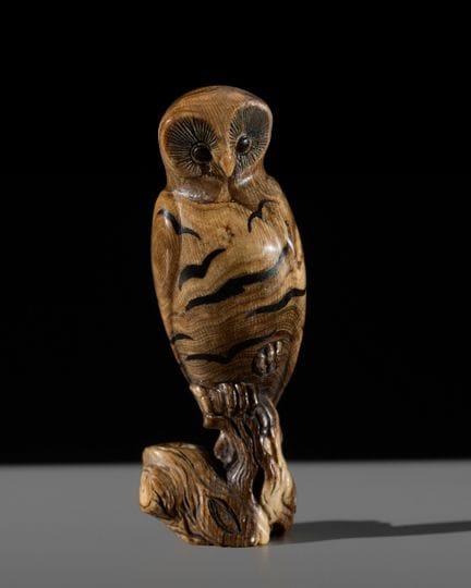 盖伊·肖：《猫头鹰》
盖伊·肖（1951-2003）作品，署名GS

 英格兰，约1992年


这