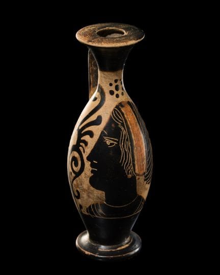 LÉKYTHOS (FLACON À HUILE) EN TERRE CUITE DE TYPE «