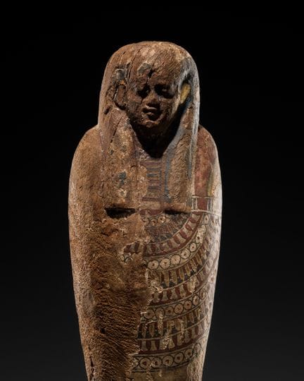 STATUETTE EN BOIS POLYCHROME REPRÉSENTANT PTAH-SOK