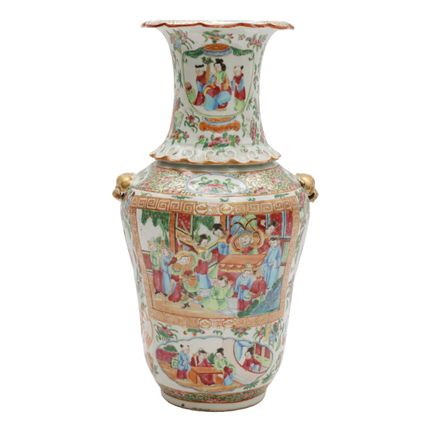Vase chinois de style « famille rose » de Canton, 