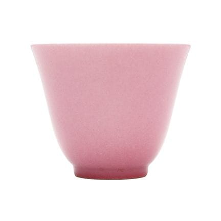 Tasse à vin chinoise monochrome à glaçure rose, ma