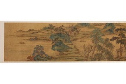 Ensemble de trois rouleaux de peinture chinois, XI