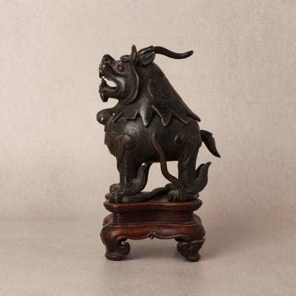 A Chinese bronze 'luduan' incense burner, Ming dyn
