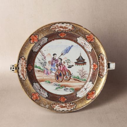 Une magnifique assiette à eau chaude chinoise de s