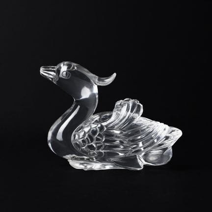 Figurine chinoise en cristal de roche sculptée rep