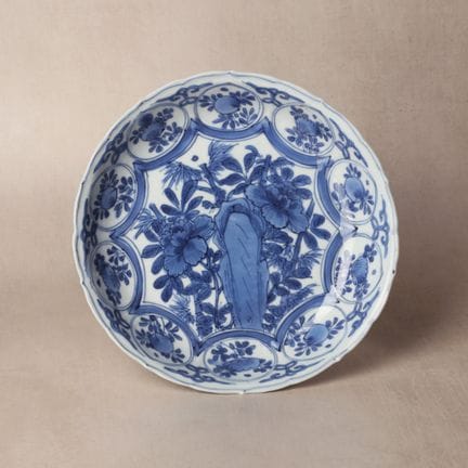 A Chinese blue and white 'Kraak' dish, Ming dynast