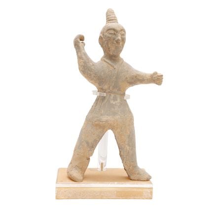 一件中国金代陶塑武士立俑