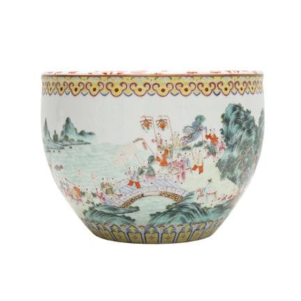 Jardinière chinoise de style « famille rose » repr