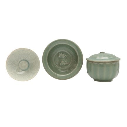 Ensemble de trois pièces de céramique chinoise anc