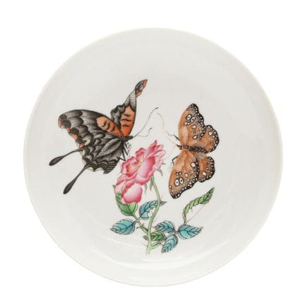 Plat chinois « papillon » en famille rose, XXe siè