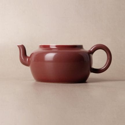 Théière chinoise monochrome de couleur cuivrée, XX