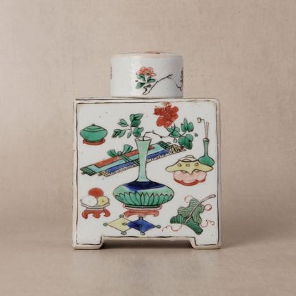 Una caja para té china de exportación de estilo «f