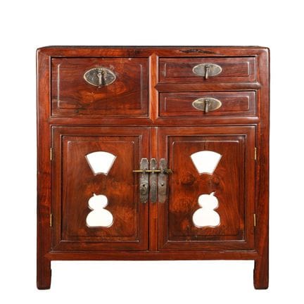 Armoire chinoise en bois de hongmu incrustée de ma
