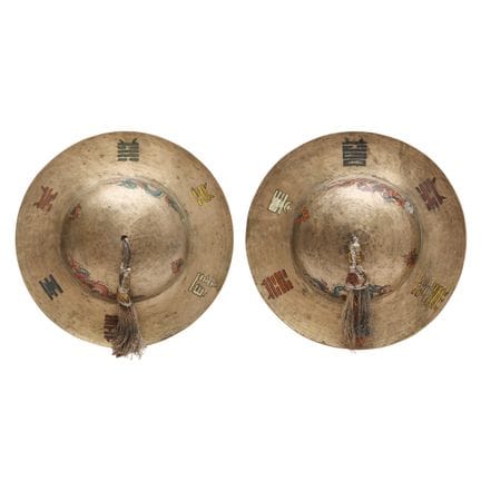 Une paire de cymbales tibétaines, « rolmo », XIXe 