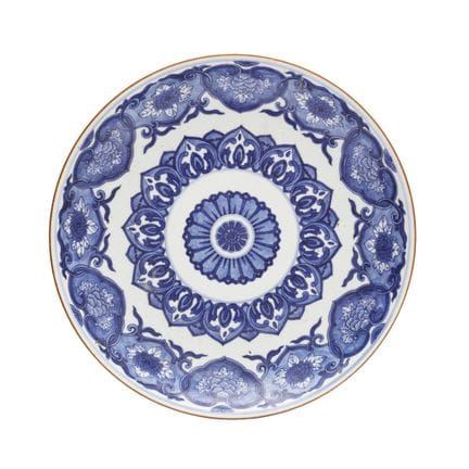 Un plat chinois bleu et blanc, XXe siècle 二十世紀 青花如