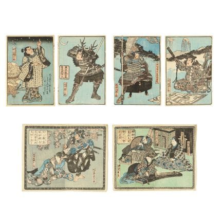 Six estampes japonaises