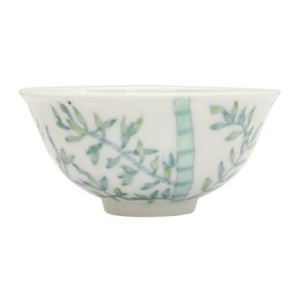 Tasse chinoise « bambou » en doucai, période de la