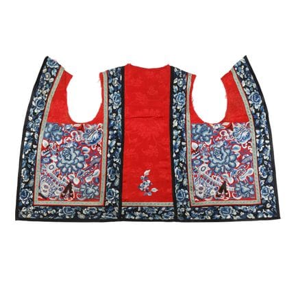 Panneau de soie brodé chinois à motifs « floraux »