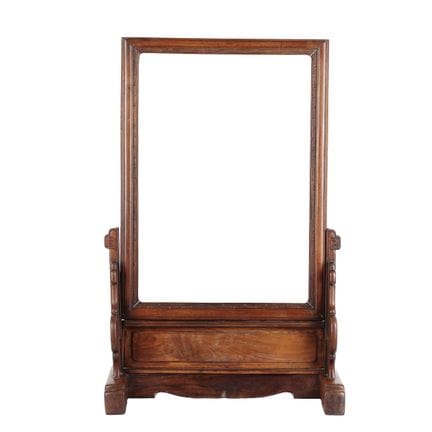 Marco y soporte tallados en madera de hongmu china