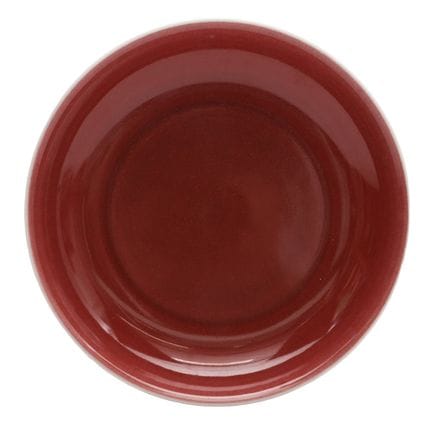 Plat chinois à glaçure rouge cuivrée, XIXe/XXe siè