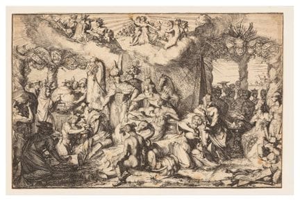 Romeyn De Hooghe (néerlandais, 1645-1708)  « Le te