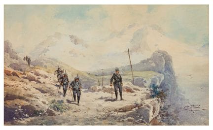 Emmanuel Costa (francese, 1833-1921)  Chasseurs Al