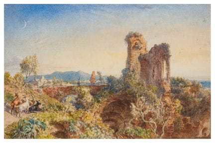 William Parrott (britannico, 1813-1869)  Rovine ro