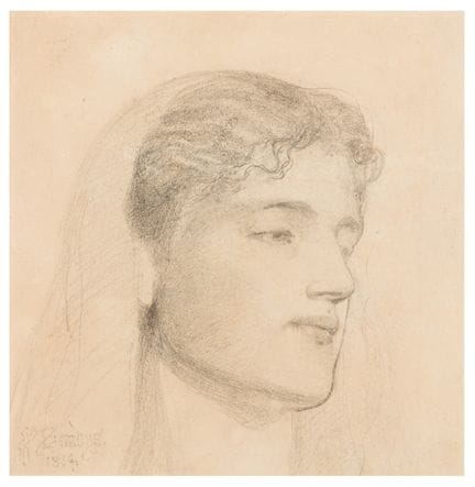 Frederick Sandys (britannico, 1829-1904)  Ritratto