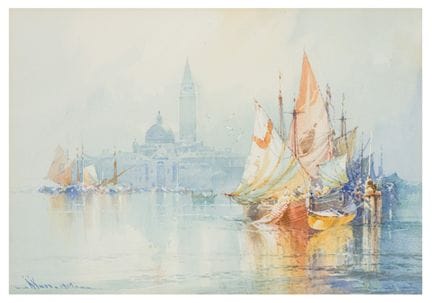 William Knox (britannico, 1862-1925)  Laguna venez