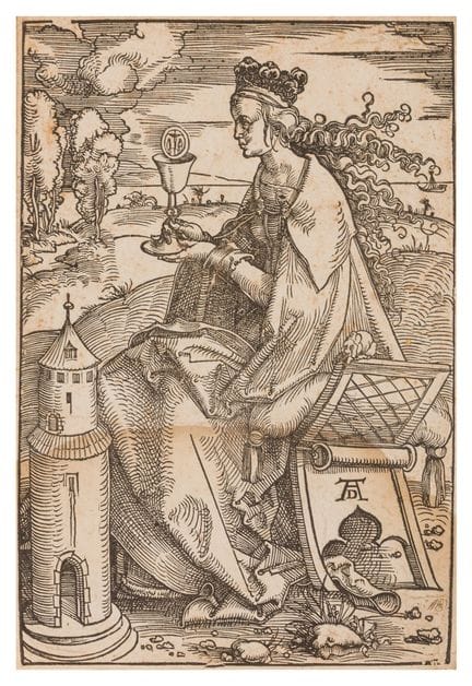 Hans Baldung Grien (allemand, 1484-1545)  Sainte B