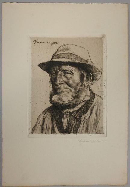 安德烈·雅克（André JACQUES，1880-1960）。《Fromaget》，1920年
蚀