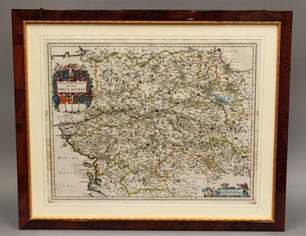 Gobierno general del país Orleanois. Mapa de la Or