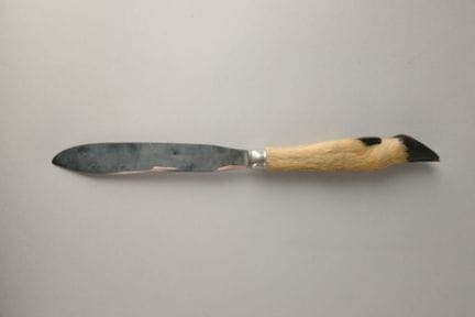 Set aus zwei Tranchiermessern („Pied-de-Biche“), K