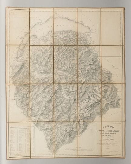 Alphonse FAVRE (1815-1890). Mapa geológico de las 
