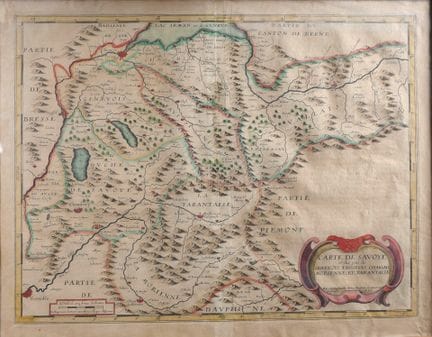 Pierre DUVAL  (1619-1683). Mapa de Saboya y de las