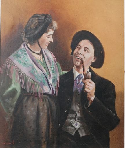 Marcel WIBAULT (1904–1998). Das Ehepaar Lugon, Mus