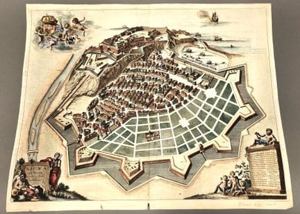 Johannes BLAEU. Nicea ad Varum. Proyecto de fortif