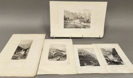 SAVOIE: [SAVOIE]. Lot von Stichen, bestehend aus :