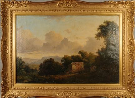 Charles DUVERNOY (1796-1872). Scène animée à la to