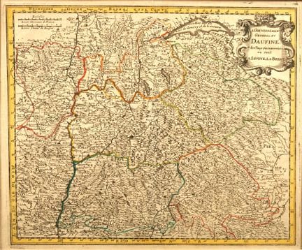 DAUPHINÉ. Nicolas SANSON (1600-1667). Gobierno gen