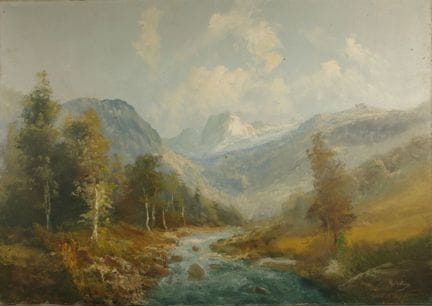 GODCHAUX (Fin XIXème siècle). Torrent dans la mont