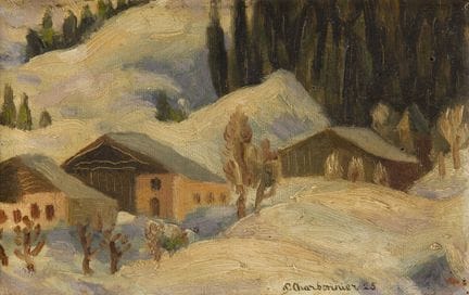 Pierre CHARBONNIER (1897-1978). Chalets sous la ne