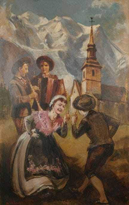 Marcel WIBAULT (904-1998). Groupe folklorique "Les