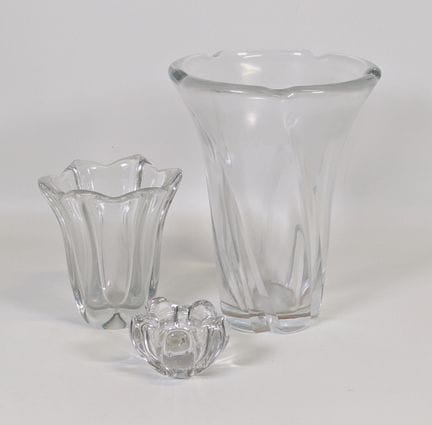 DAUM France, vaso “cratere” di forma libera in cri