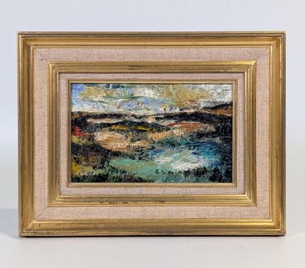 Hubert PAUGET (nacido en 1946) «Paisaje», hsp sbg,